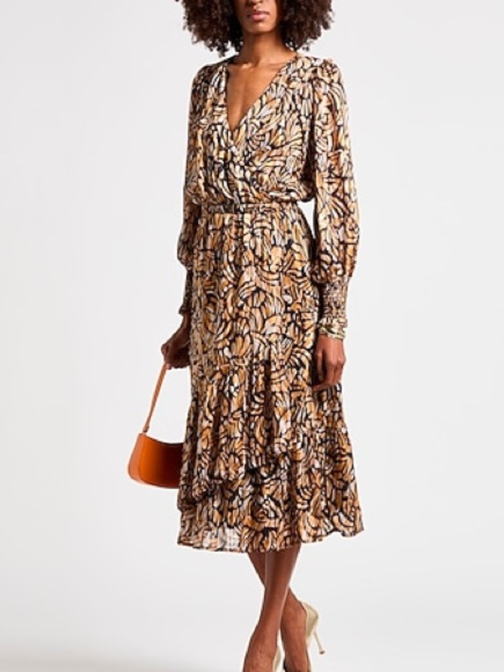 SUNCOO | Chona Dress 3273 in Ocre | T1 (Small)